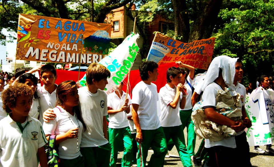 Young people say no to the mine Young people say no to the mine